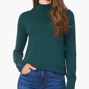 Halogen buff cuff turtleneck sweater